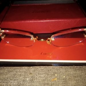 Classic Cartier wire c frame glasses
